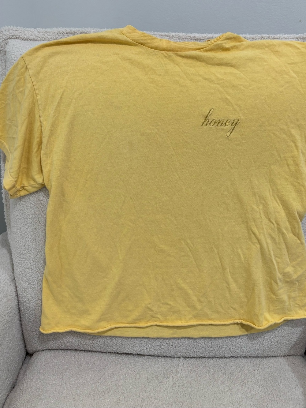 Brandy Melville "honey" Embroidered Tee